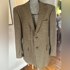 Vintage Jos. A Bank Wool Blazer in Brown and Black